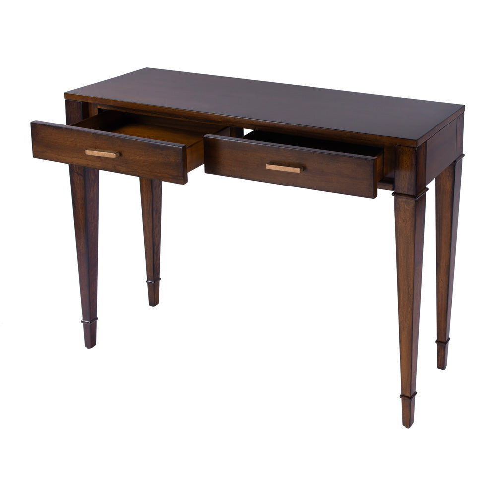 Butler Specialty Company - Kai 45 in. W Rectangular Wood 2 Drawer Console Table, Medium Brown - 5714011