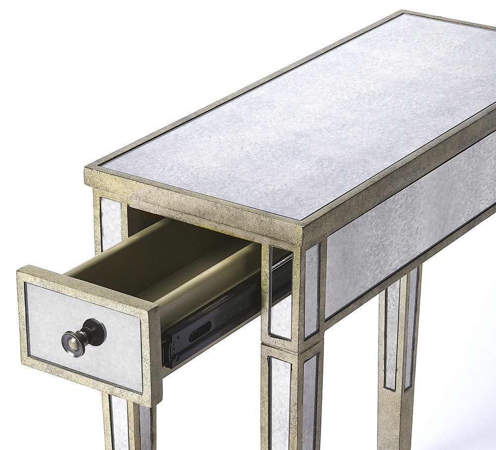 Butler Specialty Company - Katarina Mirrored Chairside Table, Silver - 3974146