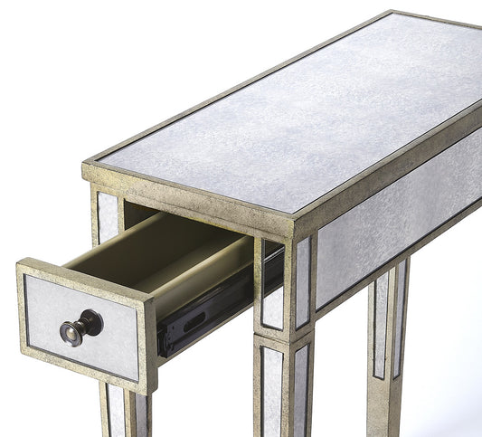 Butler Specialty Company - Katarina Mirrored Chairside Table, Silver - 3974146