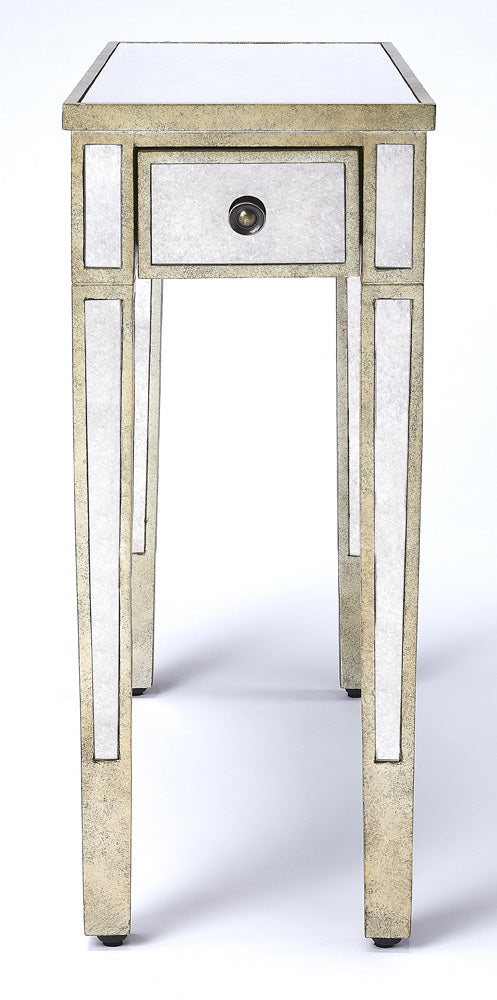 Butler Specialty Company - Katarina Mirrored Chairside Table, Silver - 3974146
