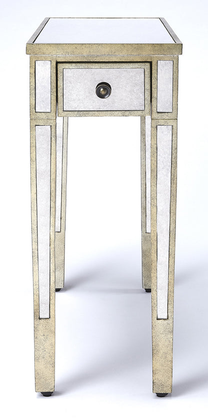 Butler Specialty Company - Katarina Mirrored Chairside Table, Silver - 3974146