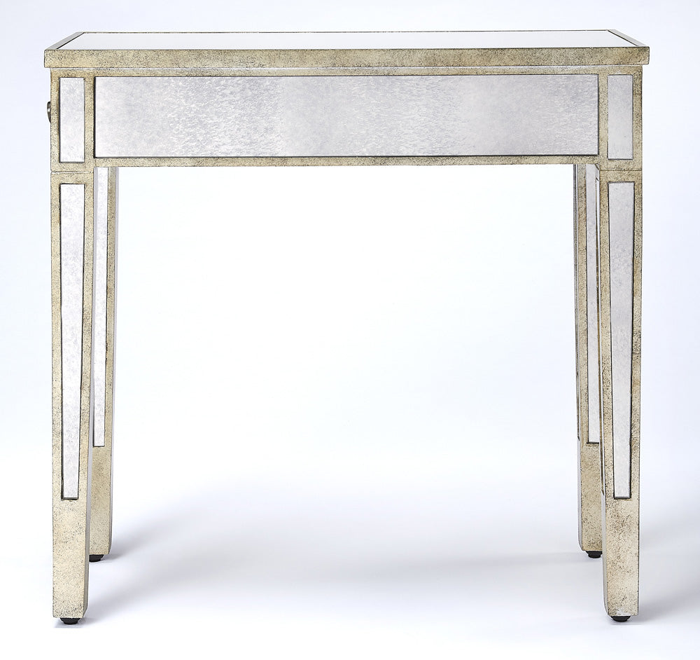 Butler Specialty Company - Katarina Mirrored Chairside Table, Silver - 3974146