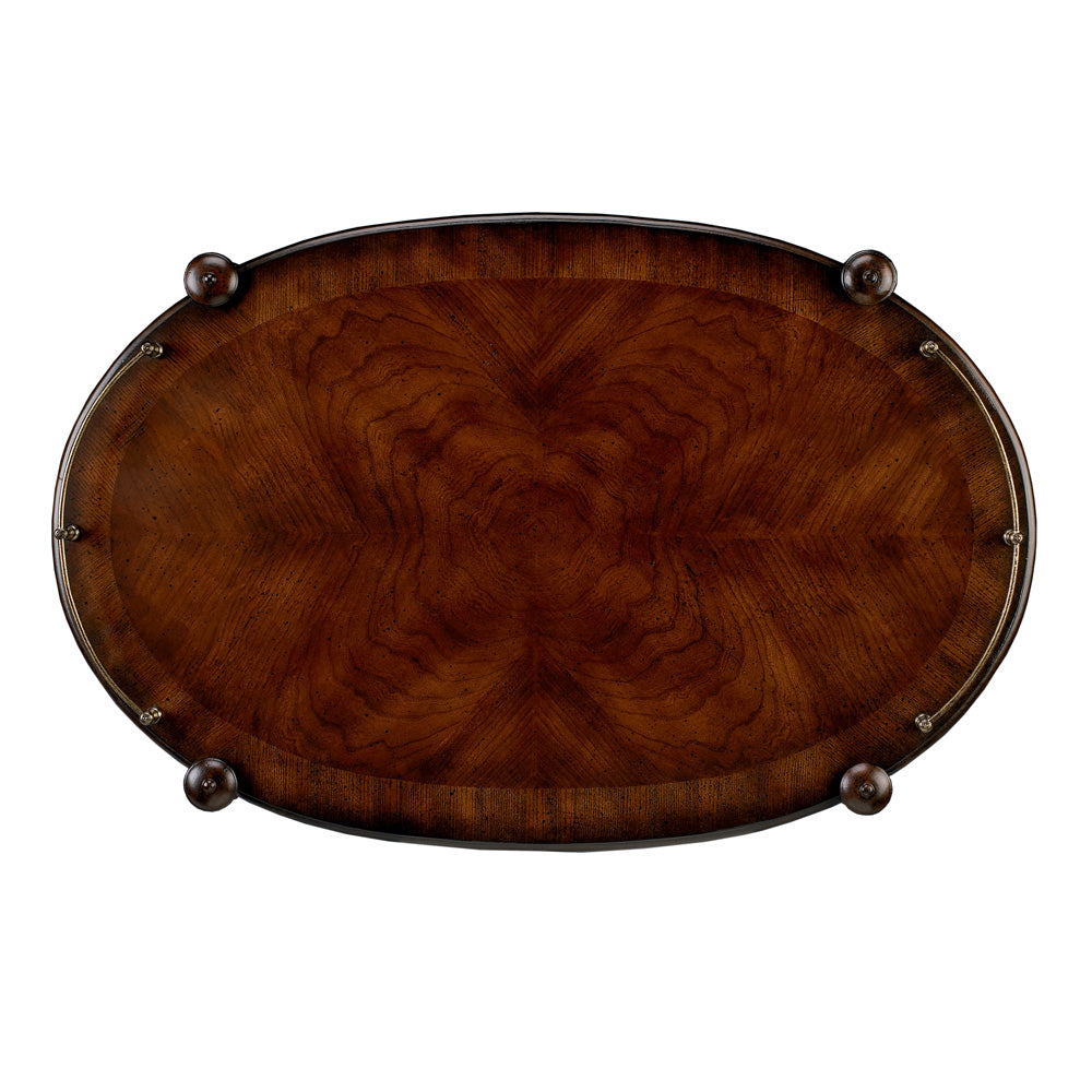 Butler Specialty Company - Kathleen 31 in. W Oval Wood 2 Tier Bar Cart, Dark Brown - 1690024