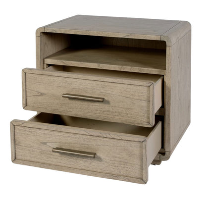 Butler Specialty Company - Keenan 28 in. W Rectangular Wood 2 Drawer Nightstand with Open Shelf, Medium Brown - 5985505 view 3
