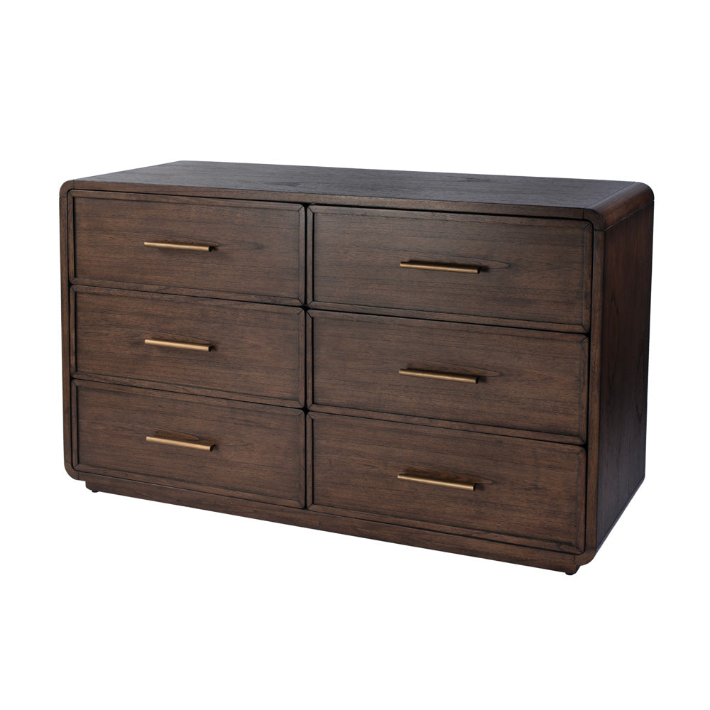 Butler Specialty Company - Keenan 60 in. W Rectangular Wood 6 Drawer Dresser, Dark Brown - 5986504 view 1