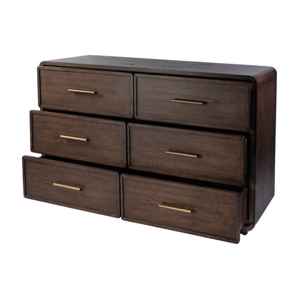 Butler Specialty Company - Keenan 60 in. W Rectangular Wood 6 Drawer Dresser, Dark Brown - 5986504 view 3