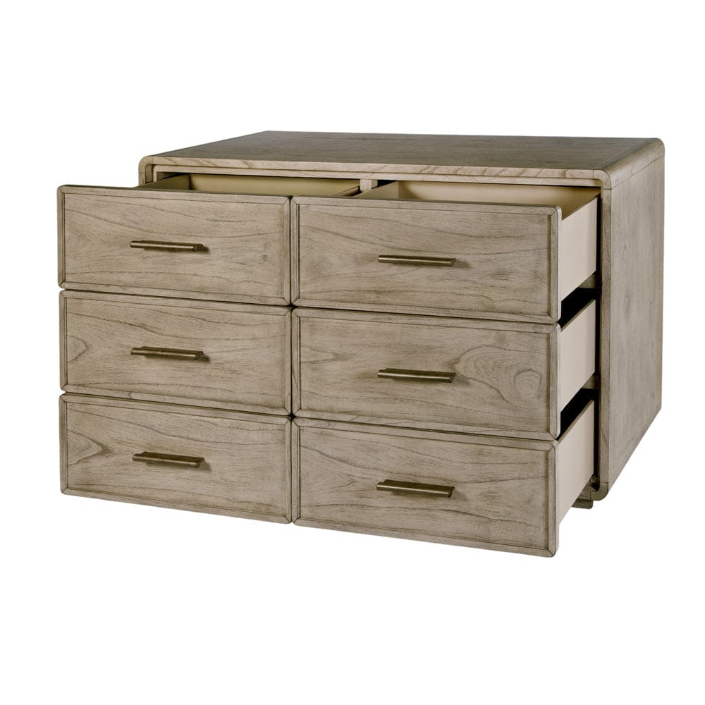 Butler Specialty Company - Keenan 60 in. W Rectangular Wood 6 Drawer Dresser, Medium Brown - 5986505 view 3