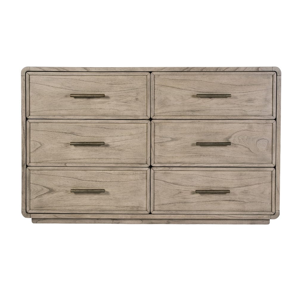 Butler Specialty Company - Keenan 60 in. W Rectangular Wood 6 Drawer Dresser, Medium Brown - 5986505 view 4