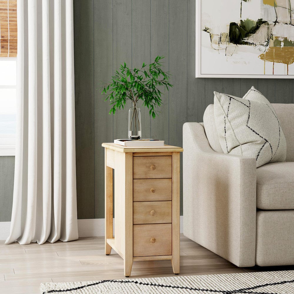 Butler Specialty Company - Kelton 11.5 in. W Rectangular Wood 4 Drawer Side Table, Beige - 9250424 view 6