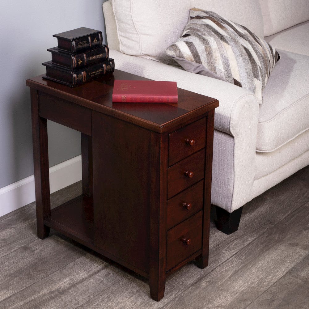 Butler Specialty Company - Kelton 11.5 in. W Rectangular Wood 4 Drawer Side Table, Dark Brown - 9250024 view 7