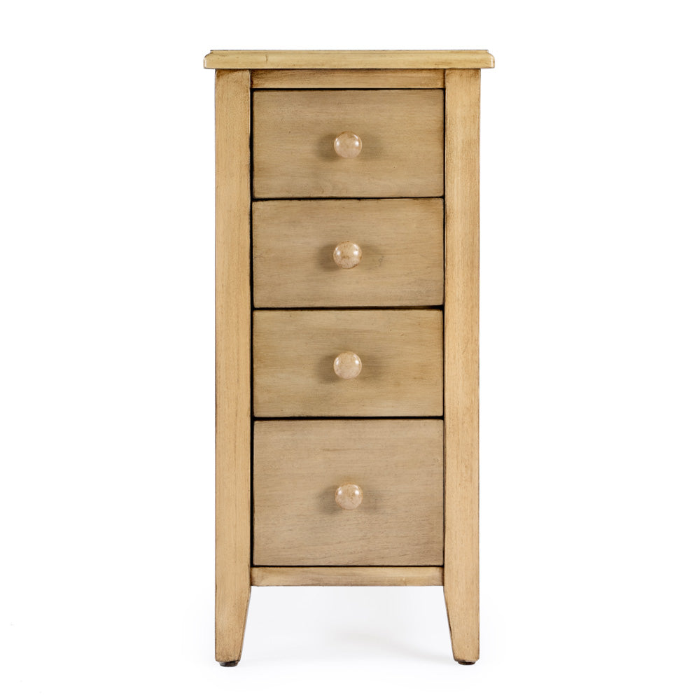 Butler Specialty Company - Kelton 11.5 in. W Rectangular Wood 4 Drawer Side Table, Beige - 9250424