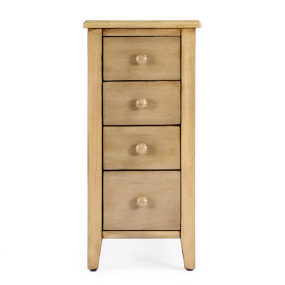 Butler Specialty Company - Kelton 11.5 in. W Rectangular Wood 4 Drawer Side Table, Beige - 9250424
