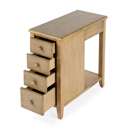 Butler Specialty Company - Kelton 11.5 in. W Rectangular Wood 4 Drawer Side Table, Beige - 9250424