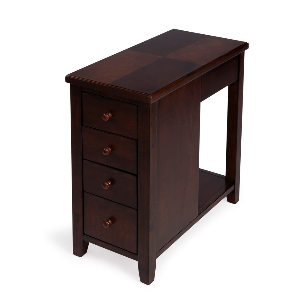 Butler Specialty Company - Kelton 11.5 in. W Rectangular Wood 4 Drawer Side Table, Dark Brown - 9250024