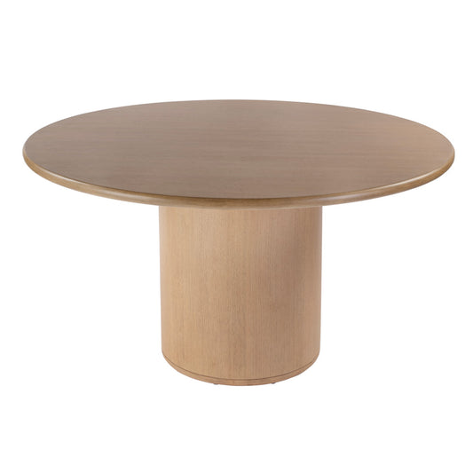 Butler Specialty Company - Kersten 54 In. W Round Wood Single Pedestal Base Dining Table, Light Brown - 5988506 view 1