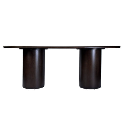 Butler Specialty Company - Kersten 84 in. W Oval Wood Double Pedestal Base Dining Table, Coffee - 5987059 view 4