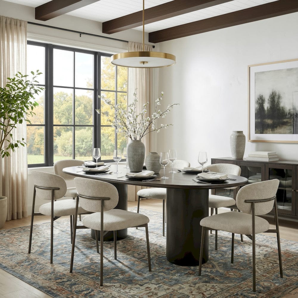 Butler Specialty Company - Kersten 84 in. W Oval Wood Double Pedestal Base Dining Table, Coffee - 5987059 view 5