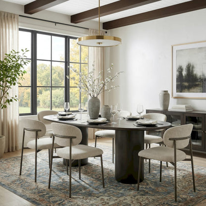Butler Specialty Company - Kersten 84 in. W Oval Wood Double Pedestal Base Dining Table, Coffee - 5987059 view 5