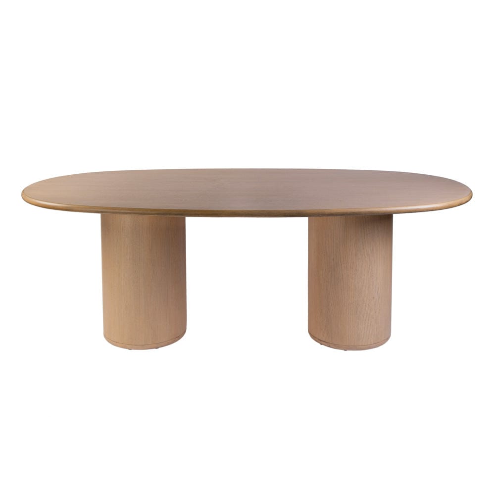 Butler Specialty Company - Kersten 84 in. W Oval Wood Double Pedestal Base Dining Table, Light Brown - 5987506 view 1