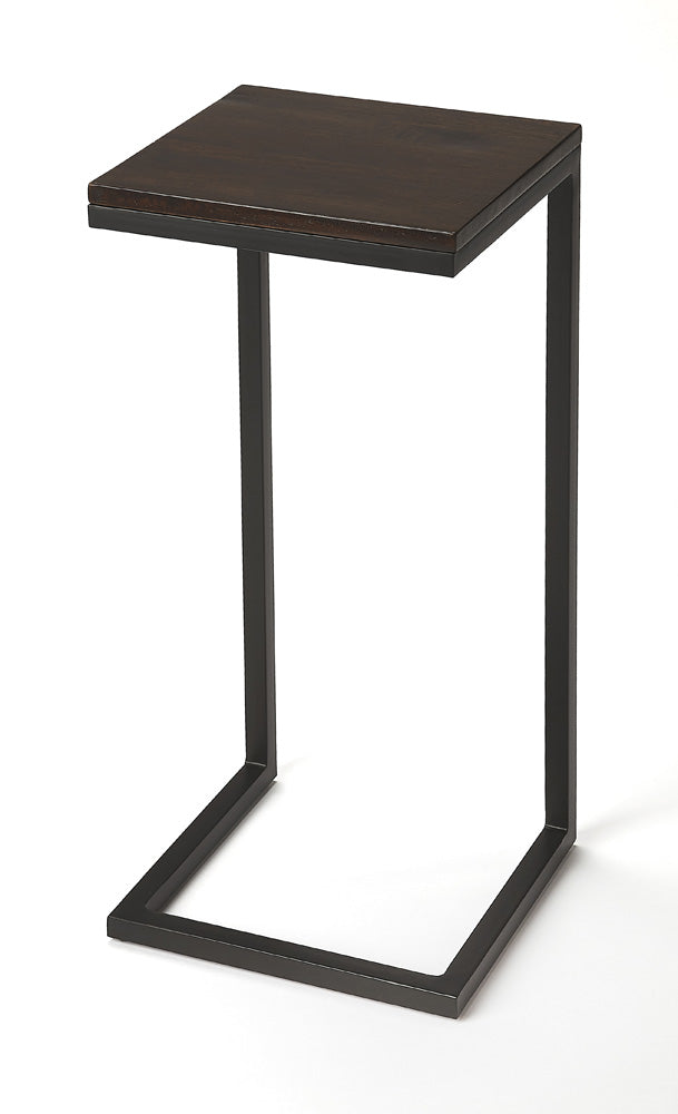 Butler Specialty Company - Kilmer Wood & Metal Finish Side Table, Dark Brown - 5374403