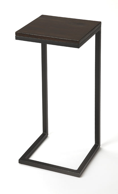 Butler Specialty Company - Kilmer Wood & Metal Finish Side Table, Dark Brown - 5374403