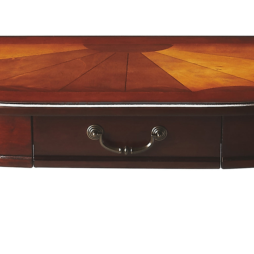 Butler Specialty Company - Kimball 36 in. W Demilune Wood 1 Drawer Console Table, Dark Brown - 653024