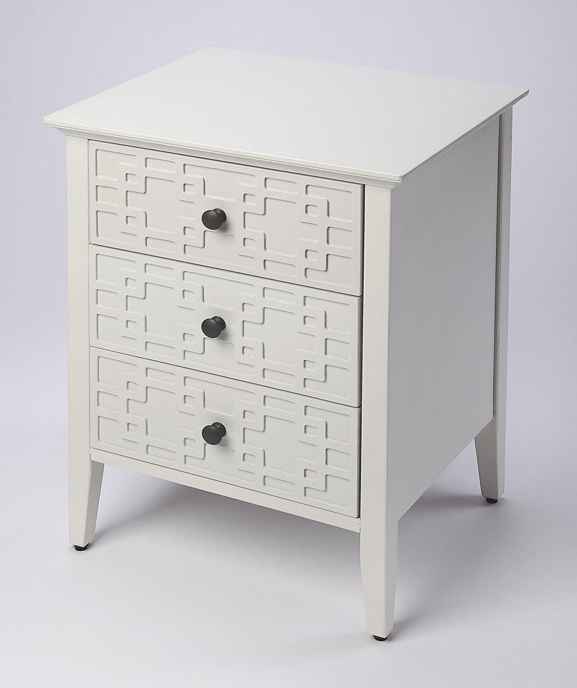 Butler Specialty Company - Kinsley 18 in. W Rectangular 3 Drawer Nightstand, Off-White - 5249304