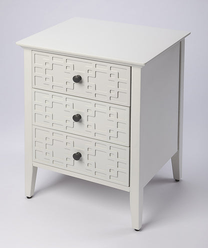 Butler Specialty Company - Kinsley 18 in. W Rectangular 3 Drawer Nightstand, Off-White - 5249304