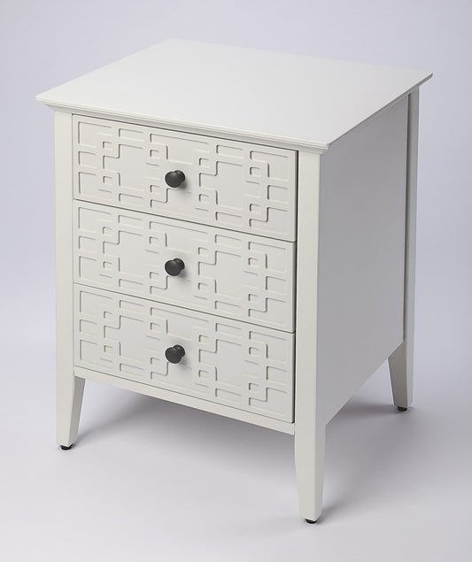 Butler Specialty Company - Kinsley 18 in. W Rectangular 3 Drawer Nightstand, Off-White - 5249304