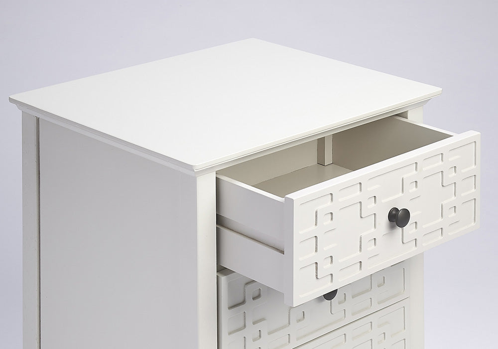 Butler Specialty Company - Kinsley 18 in. W Rectangular 3 Drawer Nightstand, Off-White - 5249304