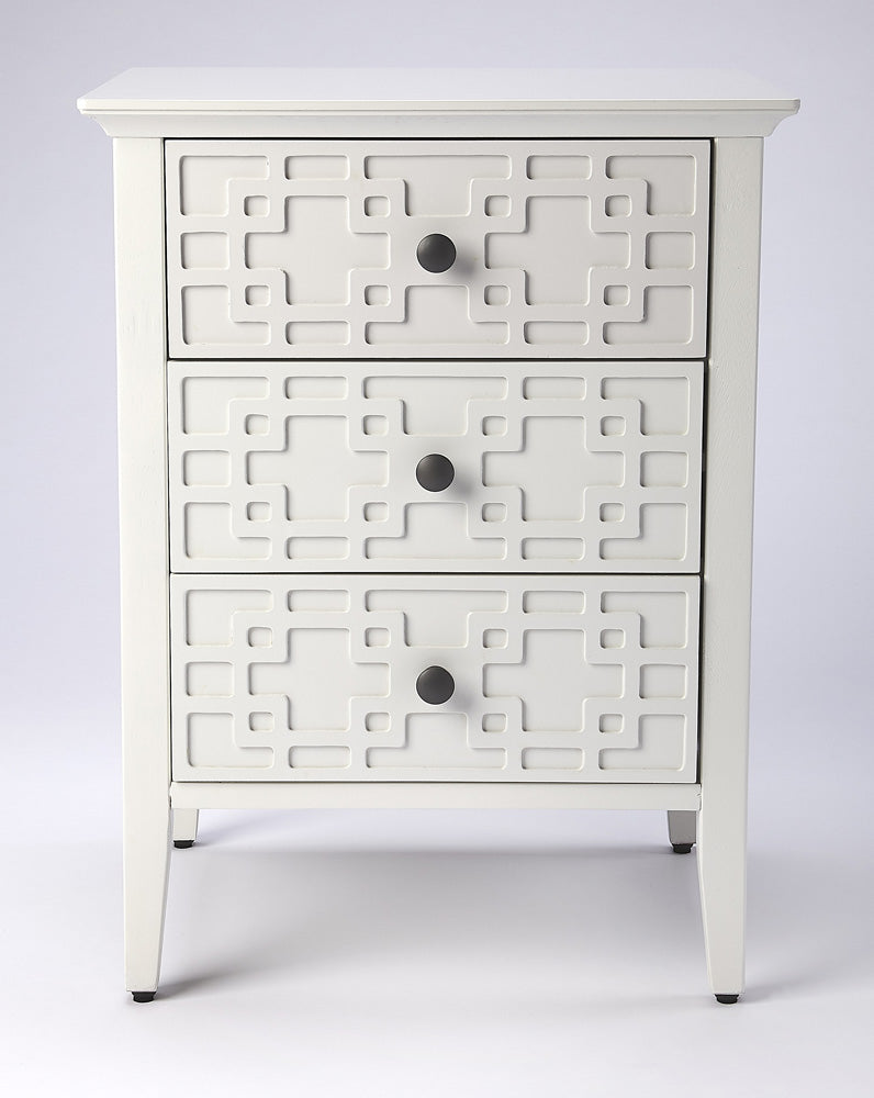 Butler Specialty Company - Kinsley 18 in. W Rectangular 3 Drawer Nightstand, Off-White - 5249304