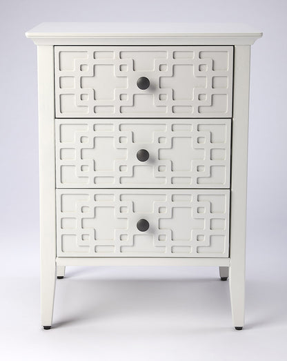 Butler Specialty Company - Kinsley 18 in. W Rectangular 3 Drawer Nightstand, Off-White - 5249304