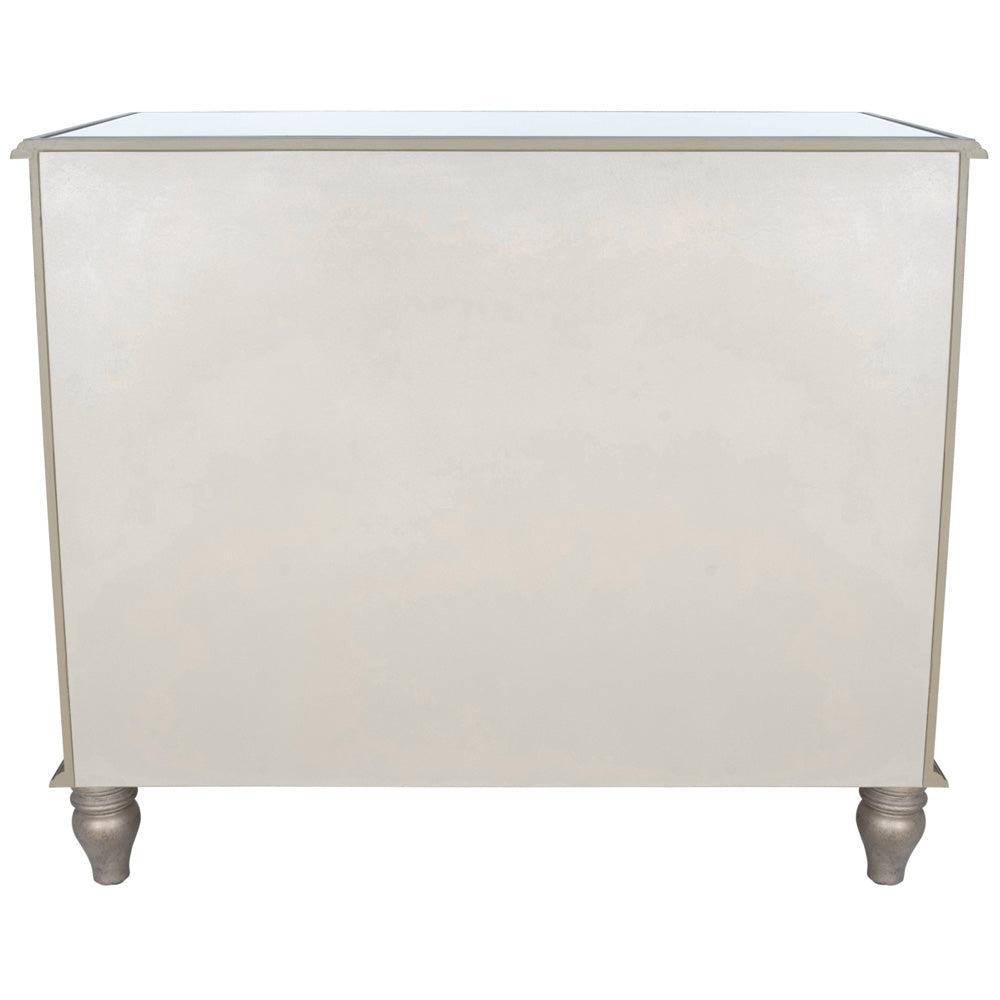 Butler Specialty Company - Laflin 38 in. W Rectangular Mirrored 3 Drawer Console Chest, Silver - 1122146