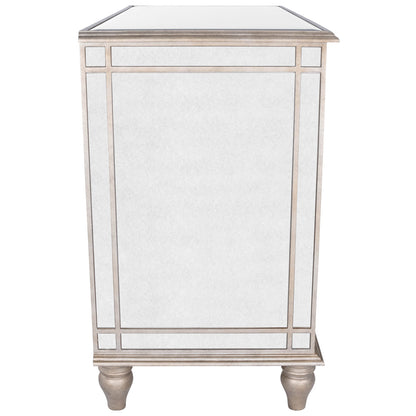 Butler Specialty Company - Laflin 38 in. W Rectangular Mirrored 3 Drawer Console Chest, Silver - 1122146