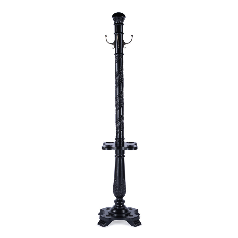 Butler Specialty Company - Heritage - Laird 70 in. H Wood Free-Standing Coat Rack With Umbrella Holder, Black - 971111