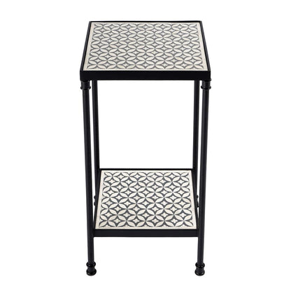 Butler Specialty Company - Lana Resin and Bone Inlay Side Table, Gray - 5785321 View 3