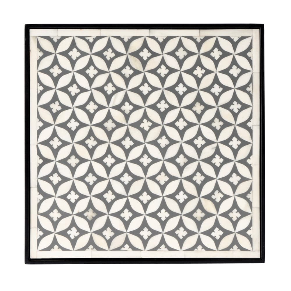 Butler Specialty Company - Lana Resin and Bone Inlay Side Table, Gray - 5785321 View 4