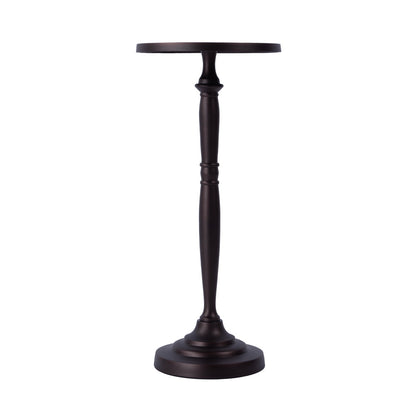 Butler Specialty Company - Landon Outdoor 10 in. Round Metal Pedestal Side Table, Bronze - 4325471