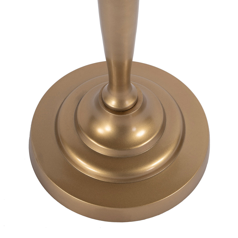 Butler Specialty Company - Langford  Indoor 10 in. W Round Metal Pedestal Base Side Table, Antique Gold - 4325226 View 3