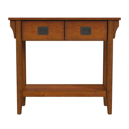 Butler Specialty Company - Larina Burl 2- Drawer Console Table, Medium Brown - 5217101