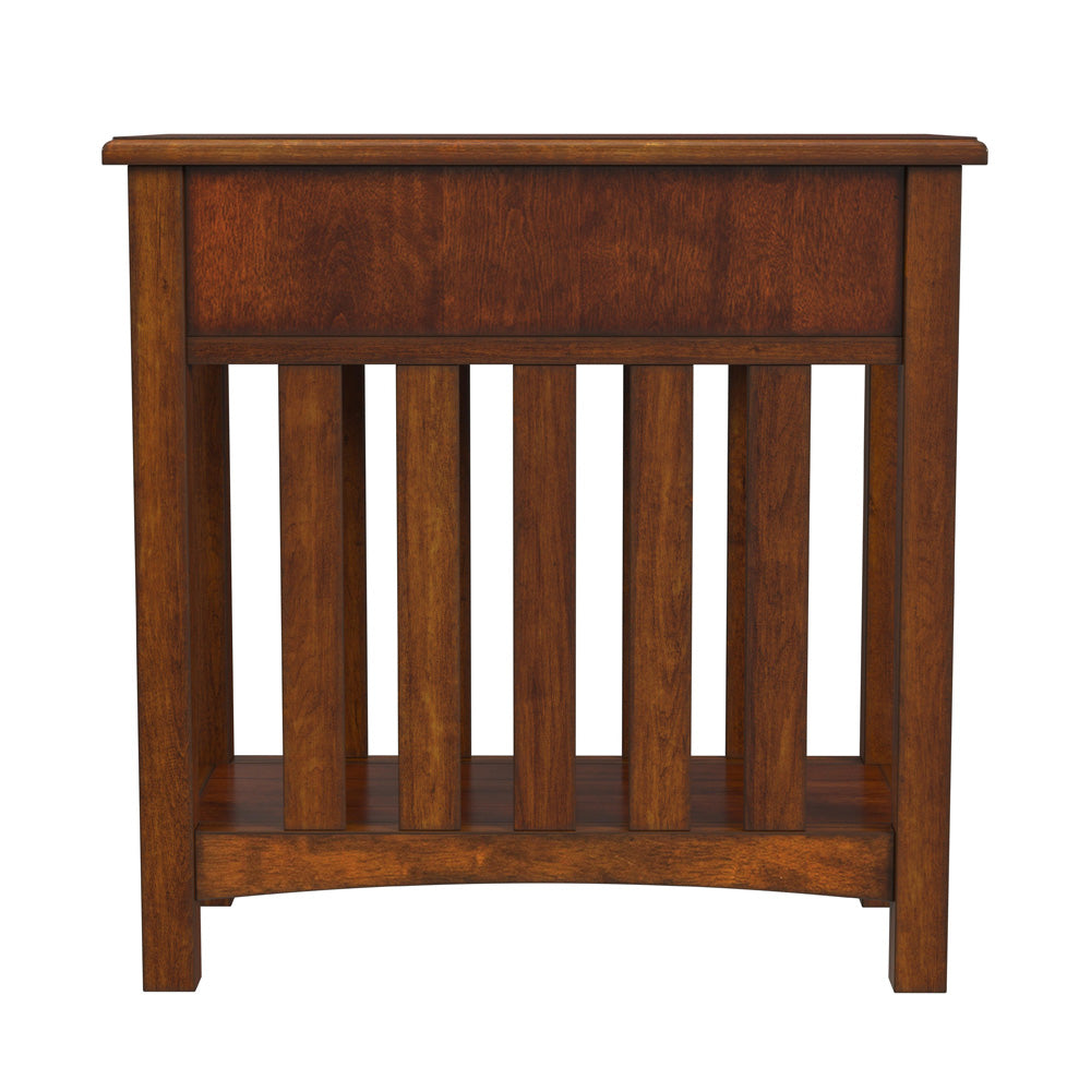 Butler Specialty Company - Larina One- Drawer Shaker Side Table, Light Brown - 5216101