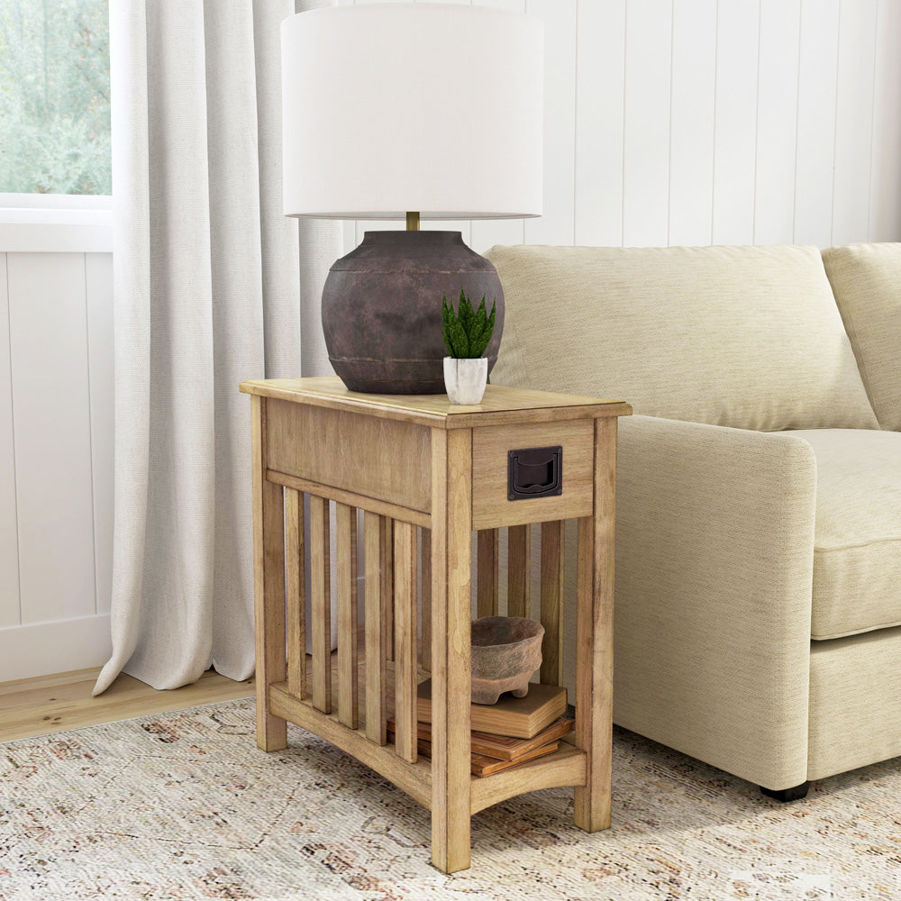 Butler Specialty Company - Larina Shaker One Drawer Side Table, Dark Brown - 5216424