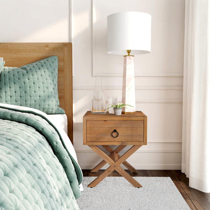 Butler Specialty Company - Lark 19 in. W Rectangular Wood 1 Drawer Nightstand, Light Brown - 5385312 view 7