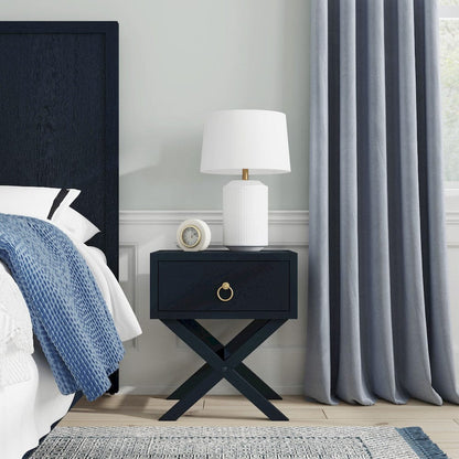 Butler Specialty Company - Lark 19 in. W Rectangular Wood 1 Drawer Nightstand, Navy Blue - 5385291 view 7