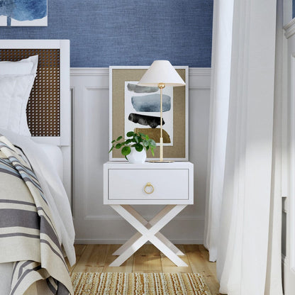 Butler Specialty Company - Lark 19 in. W Rectangular Wood 1 Drawer Nightstand, White - 5385304 view 6