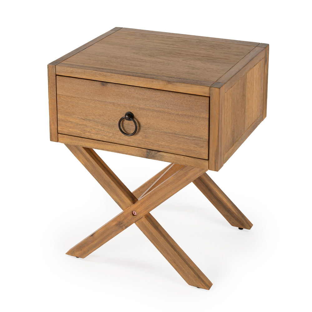 Butler Specialty Company - Lark 19 in. W Rectangular Wood 1 Drawer Nightstand, Light Brown - 5385312