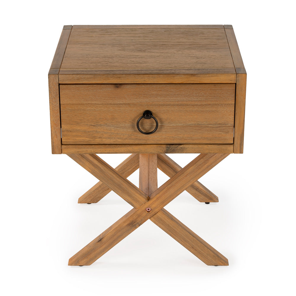 Butler Specialty Company - Lark 19 in. W Rectangular Wood 1 Drawer Nightstand, Light Brown - 5385312