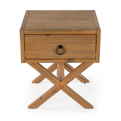 Butler Specialty Company - Lark 19 in. W Rectangular Wood 1 Drawer Nightstand, Light Brown - 5385312