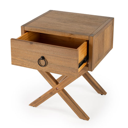 Butler Specialty Company - Lark 19 in. W Rectangular Wood 1 Drawer Nightstand, Light Brown - 5385312