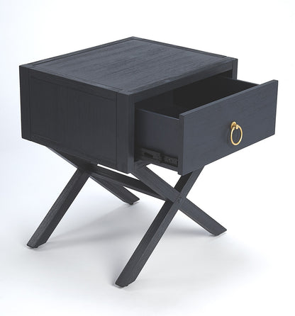 Butler Specialty Company - Lark 19 in. W Rectangular Wood 1 Drawer Nightstand, Navy Blue - 5385291